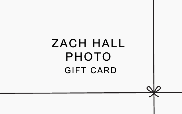 Zach Hall Photo Gift Card